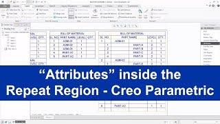 02 - Attributes Duplicates, No Duplicates, No Dup Level, Min Repeats in Repeat Region in Creo