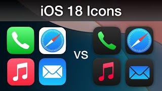 iOS 18: Light vs Dark App Icons!