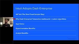 How Intuit Uses Dash Enterprise -- Highlights