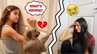 CRYING WITH THE DOOR LOCKED to see how my FAMILY REACTS!!*PRANK* JASMINE AND BELLA