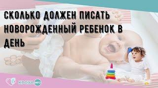 Сколько должен писать новорожденный ребенок в день