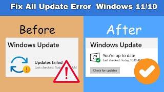 Fix All Windows Update Error Problems in Windows 11/10