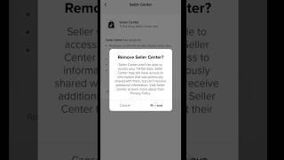 UNLINK TikTok Account from TikTok Shop Seller #tiktok #tiktokshop #viral #tiktoktutorial