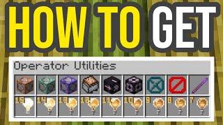 How To Get OPERATOR ITEMS In Creative inventory! | Minecraft Java!