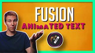 How to Make Animated Text in Fusion -  Follower Modifier in Fusion for Beginners!