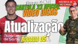 Dicas e Análises ATUALIZAÇÃO Rodada 5 do Cartola FC - #cartolafcdicas #cartola