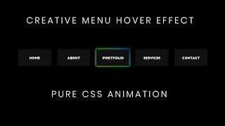 Creative CSS Menu Hover Effect | CSS Menu Hover Effects