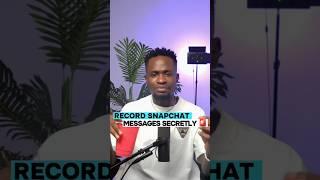 How to screen record secretly on Snapchat #viralvideo #tech #techai #chatgpt #shorts #shortvideo #ai