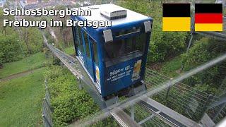 Schlossbergbahn Freiburg im Breisgau (Apr 2024) (4K) #germany #funicular #freiburg