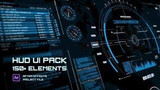 HUD UI Elements Pack (After Effects template)