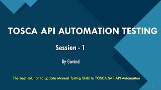 Tricentis Tosca API Testing | API Automation Testing | Execute API Test | API Testing | Postman