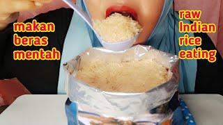 ASMR RAW INDIAN RICE EATING SOUNDS | MAKAN BERAS MENTAH BASMATI PUNJAB, 生ご飯を食べる, 밥을 먹다, 吃生米