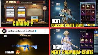  M416 GLACIER RETURN 3.6 UPDATE/ BGMI NEXT CLASSIC & PREMIUM CRATE LEAKS/ UC STATION IS BACK