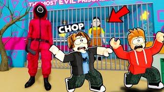 ROBLOX CHOP AND FROSTY ESCAPE SQUID GAME PRISON