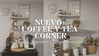 ️NEW COFFEE & TEA CORNER 🫖 DECORATE, ORGANIZE AND CLEAN WITH ME 