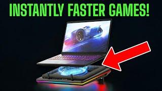 Gaming laptop owners get INSTANTLY FASTER GAMES with this cooling pad!!