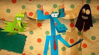 Бумажки -Самые таинственные серии  - сборник  - мультфильм про оригами для детей