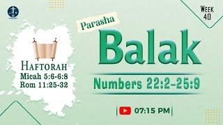 SHABBAT SERVICE | PARASHA BALAK | PAS. JOHN RUBAN | 19.07.2024