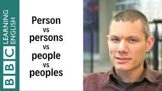 Person vs Persons vs People vs Peoples - English in a Minute