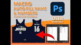 MACRO AUTO NAME & NUMBER PHOTOSHOP TUTORIALS