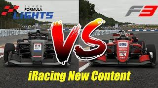 iRacing New Content! Super Formula Light VS Formula 3. "FIGHT!”