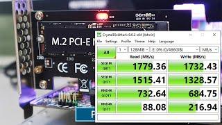 Will M.2 PCIe 4.0 SSDs slow down on M.2 PCIe X1 Adapter? --- M.2 PCIe X1 Speed Testing