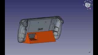 Modelling a basic Steam Deck stand in 10 minutes with FreeCAD