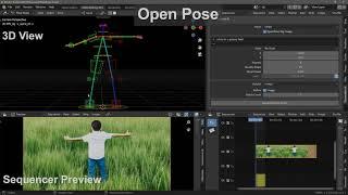 OpenPose in the Blender add-on: Pallaidium