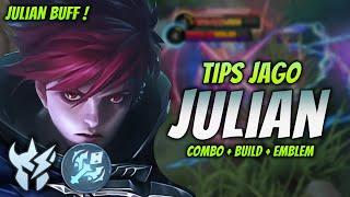 CARA MAIN JULIAN BUFF ! BUILD & EMBLEM JULIAN TERSAKIT 2024 ! | JULIAN JUNGLER GAMEPLAY