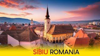 SIBIU ROMANIA - The German City of Transylvania WALKING TOUR 4K