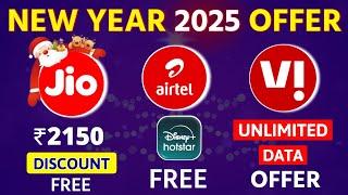 Jio Airtel Vi New Year Offer 2025 Vi SuperHero Unlimited 4G Data Jio New Plan Christmas Day Offer