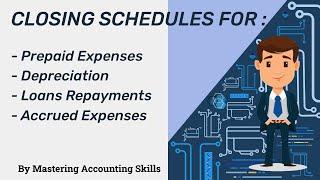 Closing Schedules For Accounts Finalization | Mastering Accounting Skills |