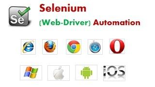 Selenium Automation Basics - Testing Mobile Application - Web Driver