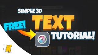 How To Make FREE 3D Text In Pixlr!