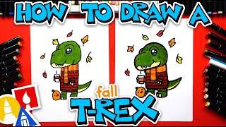 How To Draw A Fall T-Rex