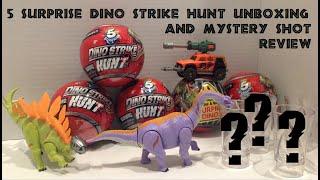 Mystery Shots Round 1: 5 Surprise Dino Strike Hunt Unboxing and Review