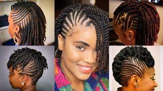 New Natural Mohawk Hairstyles For Black Women | Hairstyles Ideas with Natural Hair|Cornrow Braids 