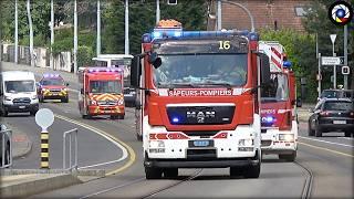 Gros convoi  incendie - Pompiers de Genève