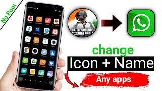 kishi bhi apps ka icon kaise change kare || How to change icon and name of any app