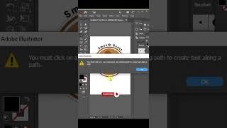 Design a Text Circle Logo from Scratch #trendingshorts  #short #viralshort