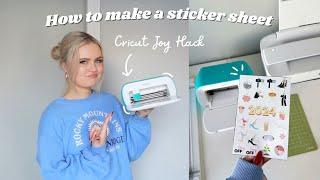 How to make sticker sheets with the Cricut Joy (2024 sneaky way)