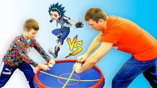 Beyblade Burst GT Rise real life Full battle Slash Valkyrie vs Achilles amv Aiga Vs Valt