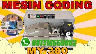 Mesin Coding Automatic MY-380 | Pencentak Code Expired Date