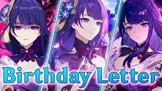 Raiden Shogun, Ei's Birthday Letter (Voice Acted) by her VA - Anne Yatco | Genshin Impact voice line