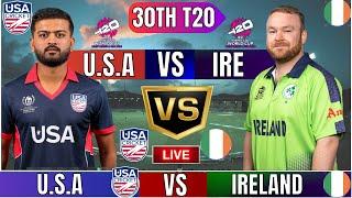Live: United States Vs Ireland, T20 World Cup 30th Match | Live Match Score | Usa Vs Ire | 1st Inn