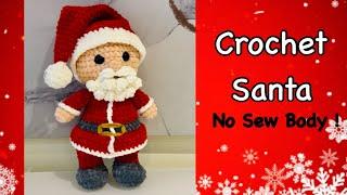 Crochet along- Santa with me / Crochet Santa clause/ Beginner friendly- All stitches explained