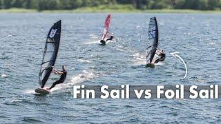 SAME PERFORMANCE with LESS EQUIPMENT? We compared our fin & foil sails!