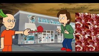 Little Caesars mascot gives Boris a punishment day #goanimate #cringe