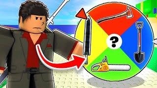 spin the RANDOM wheel of WEAPONS in Roblox Combat Warriors..