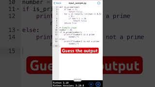 Guess the output of this code snippet #python #programminglanguage #coding #shorts